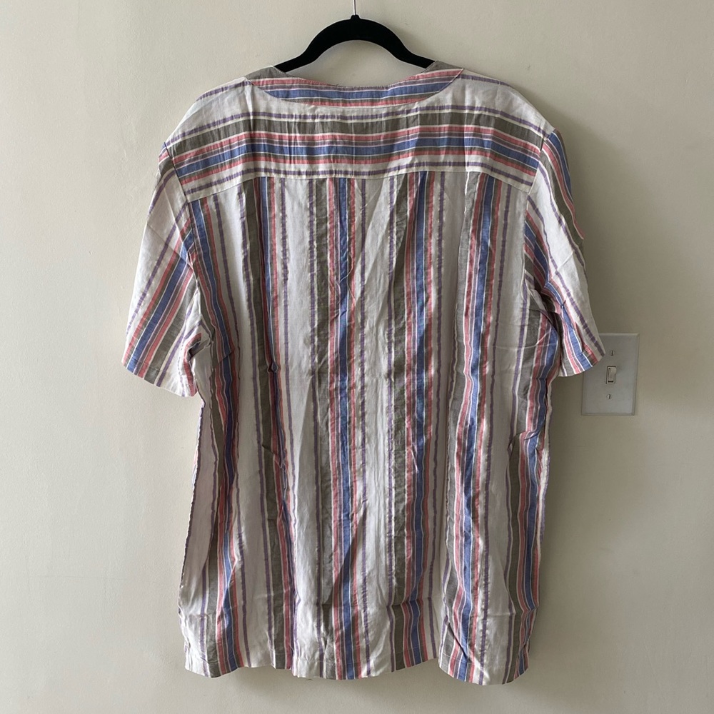 NWT Onia Men’s Luca Shirt in Istanbul Stripe - Picture 4 of 6